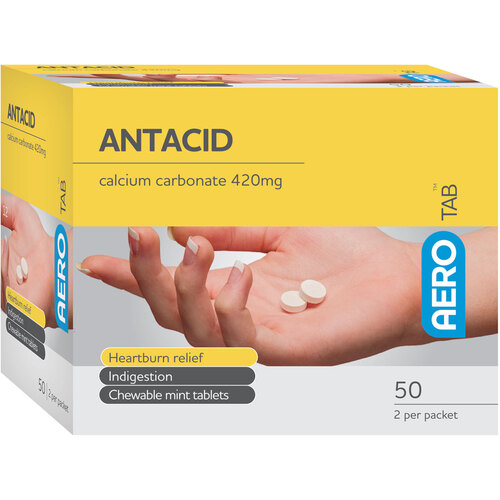 AEROTAB™ Antacid Tablets 50/box