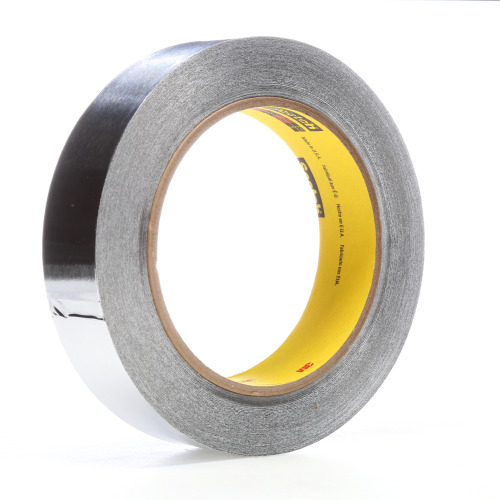 3M High Temperature Aluminum Foil Tape 433 Silver 1 1/2″ × 10 yd 3.6 mil
