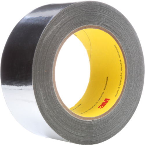 3M High Temperature Aluminum Foil Glass Cloth Tape 363 Silver 2″ × 36 yd 7.3 mil